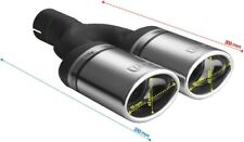 Ulter Sport Embout Neuf D'Échappement N2-10K Ovale Tuyau Double gauche .