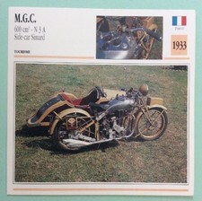 M.G.C. SIDE CAR SIMARD N 3 A 600 cm3 Moto Fiche de Collection Atlas Image Photo