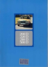 Catalogue Brochure Mercedes 200 / 220 / 240 / 300 D W123 12/1975 France