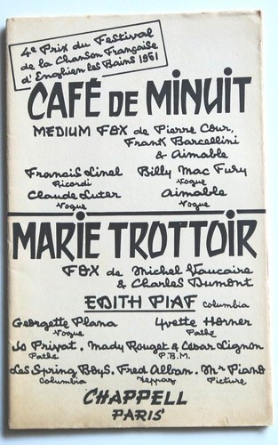 Partition vintage sheet music