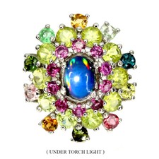 Bague Oval En Argent Sterling