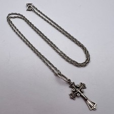 Collier pendentif croix en