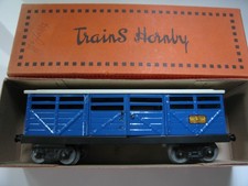 Wagon à bestiaux bleu N° 2