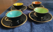 4 tasses et soucoupes vintage