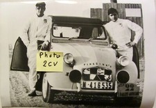 CITROEN 2 CV  PHOTO DE PRESSE MARQUEE MARS 1967 PINGUINO'S RALLYE AUTO CANO 22