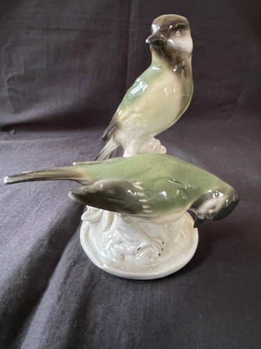 Paire oiseaux porcelaine - paire, en