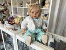 Poupée d'artiste Evelyn Leman poupée en vinyle 64 cm. Excellent état