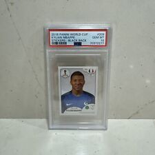 AUTOCOLLANTS COUPE DU MONDE PANINI PANINI KYLIAN MBAPPE 2018 DOS NOIR #209 PSA 10