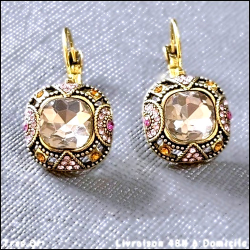 Boucles oreille cristal - boucles,