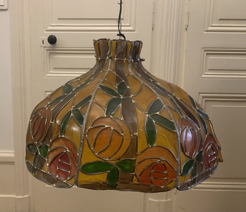 Lustre vitrail style - lustre,
