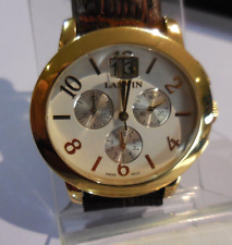 MONTRE LANVIN SUISSE MIXTE,CHRONOMETRE -GUICHET DATE ,TBEG & FONCTIONS