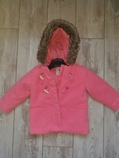 Manteau duffle coat fille rose la redoute tbe