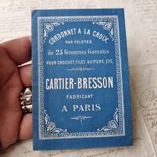 CARTIER BRESSON - Alphabet Couture Album Mercerie 1900 circaSewing Embroidery