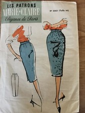 PATRON VINTAGE Marie-Claire -Vintage French JUPE CHIC  TAILLE 44
