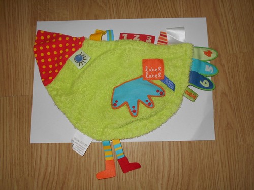 Doudou plat oiseau poussin - doudou,