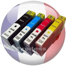 4 Cartouches d'encre avec puce compatible HP 364 XL imprimante Photosmart 5511