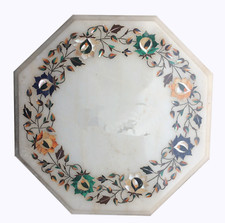 12 " Marbre Fin / Côté Table