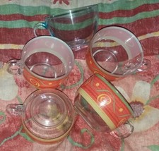 4 tasses à café en Vert logo