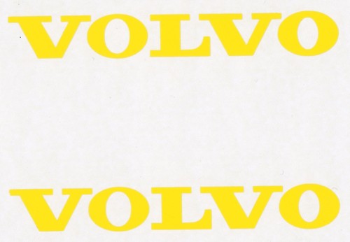 New volvo 4 yellow decals - new,