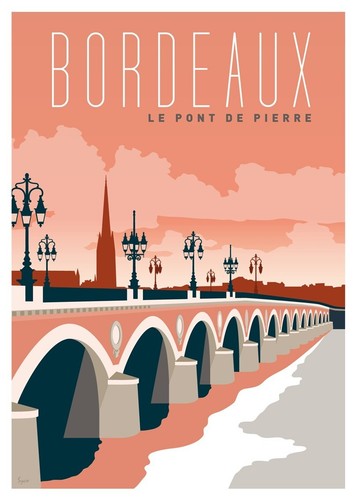 Affiche bordeaux gironde - affiche,