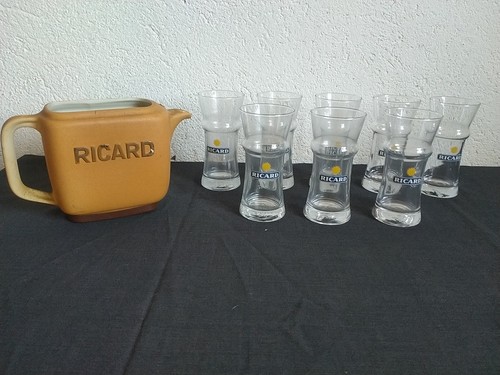 Lot verres ricard tubes - 8,