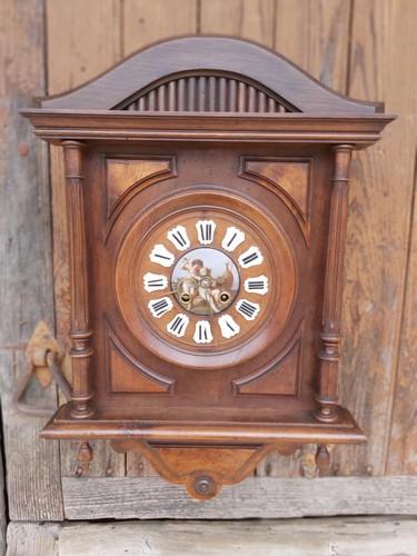 Pendule horloge murale bois - horloge,