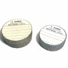 2 Ancienne petites boites  pharmacie Seyssel ( Ain) Objet de curiosité