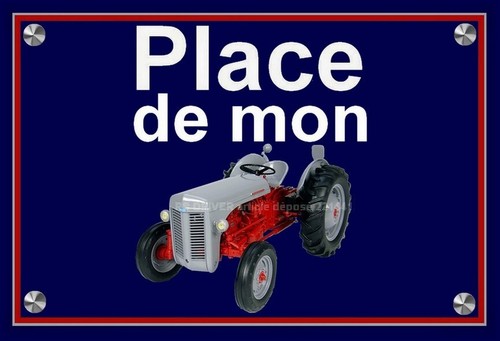 Plaque place mon - plaque, "