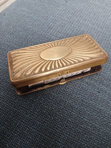 Ancien coffret bronze rasoir - bronze,
