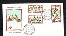 Tchad  enveloppe 1er jour  jeux sportifs    1962
