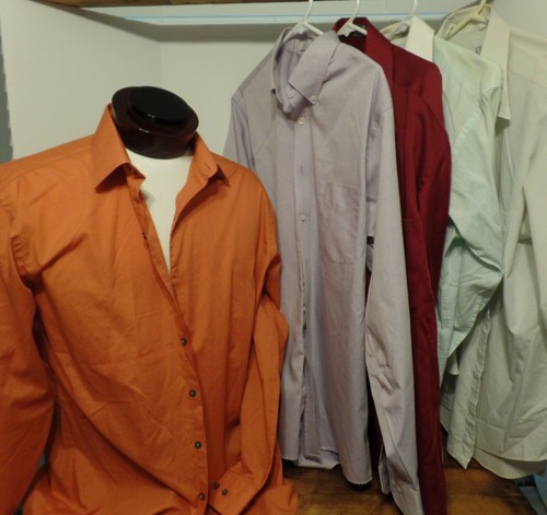 Lot men dress shirts - of,