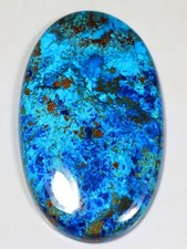 91 CT 6X30X50 mm NATURAL SKY BULE SHATTUCKITE OVALE CABOCHON GEMSTONE ZB-361