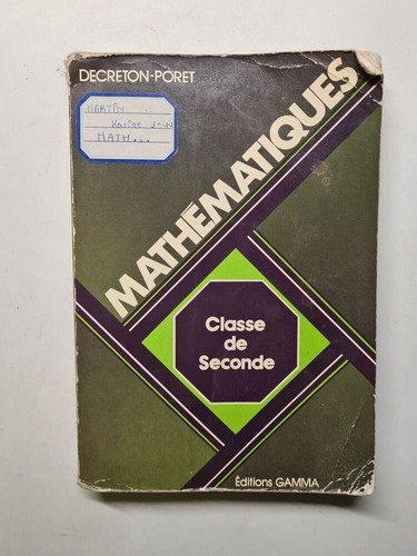 Mathematiques decreton poret - mathematiques, |