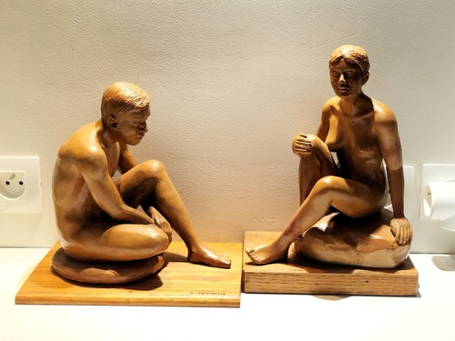 Sculpture épreuve terre - nu,