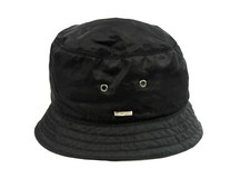 New Authentic PRADA Black Nylon Bucket Hat unisex Size M