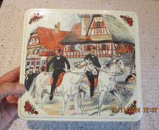 Boite en Tôle vide à Gateaux Alsaciens Biscuits Geropa Obernai Sarreguemines