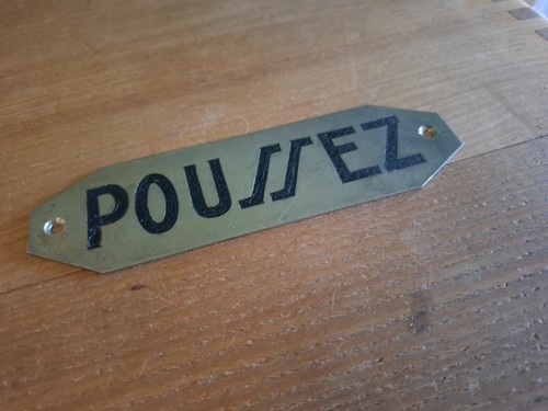 Plaque port metal - de, "