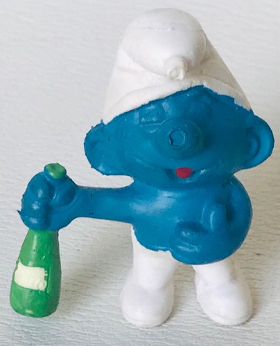 Schtroumpf bouteille vin - schtroumpf,