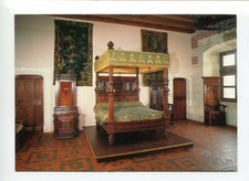Amboise - Le château - La chambre de Catherine de Médicis - Lit baldaquin