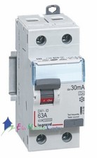 Interrupteur différentiel Legrand vis 63A 30mA type A Départ bas Legrand 411556