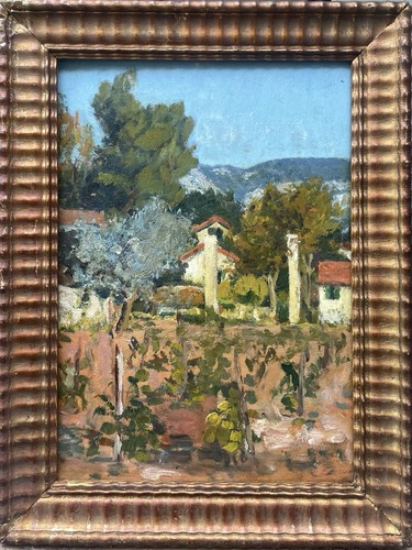 Tableau peinture cadre 20èm - peinture,