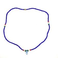 Collier Massai Perles Bleu