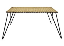 TABLE BASSE  - VINTAGE ROTIN