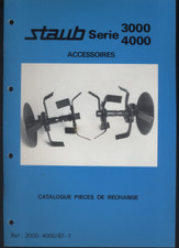 (89) STAUB catalogue pièces rechange série 3000 4000 accessoires