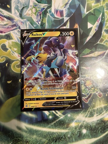 Carte pokémon raikou - carte, v