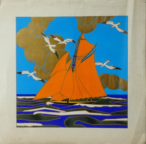 Voilier mer 1930 - mer,