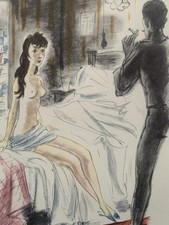 Tableau ancien estampe gravure