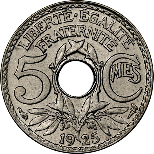 Monnaie française centimes - française, 5
