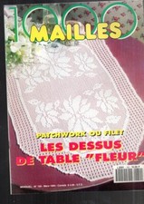lot 4 revues magazine ancienne broderie crochet maille alpha aiguilles