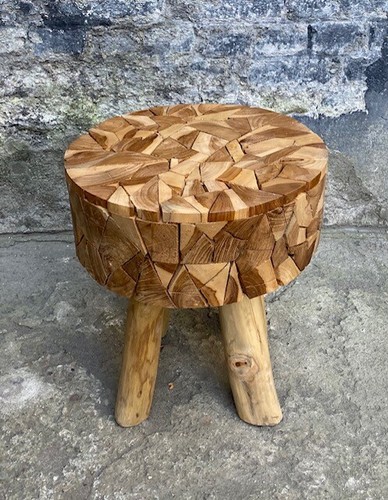 Tabouret bois 46x40cm table - 46x40cm,